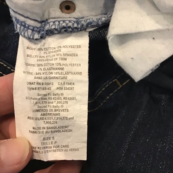 Two Hearts Maternity Secret Fit Belly Bootcut Jeans - Picture 7 of 8